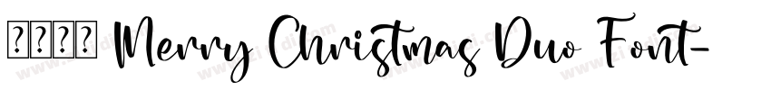 免费获取 Merry Christmas Duo Font字体转换 免费获取 Merry Christmas Duo Font字体转换